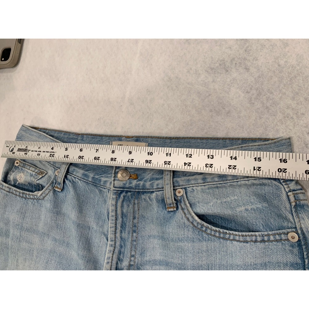 Madewell Womens Perfect Summer Jean 29 Light Blue Coastal High Rise Tapered Leg - Picture 6 of 12